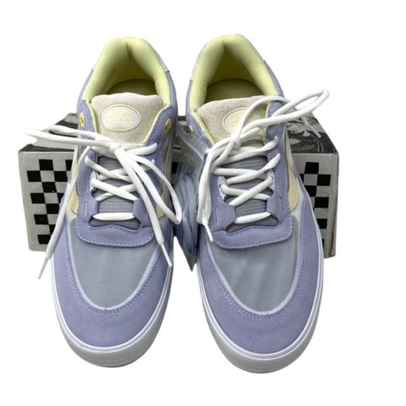 VANS Wayvee Shoe Low Top Sneakers Skate Dusty Blue Suede Mesh Men's VN0A5JIADSB - Picture 6 of 10